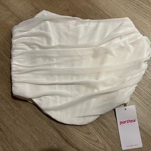 NWT white corset top